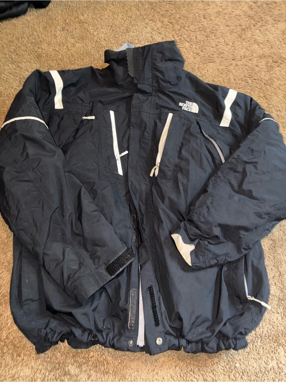 The North Face Men's Mountain / Ski Parka (Black & White)